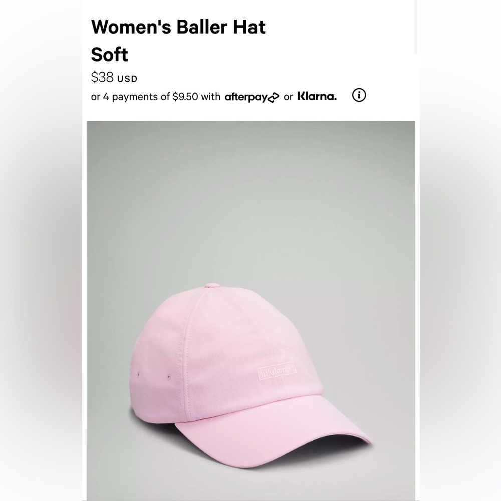 Lululemon women’s ballet hat soft